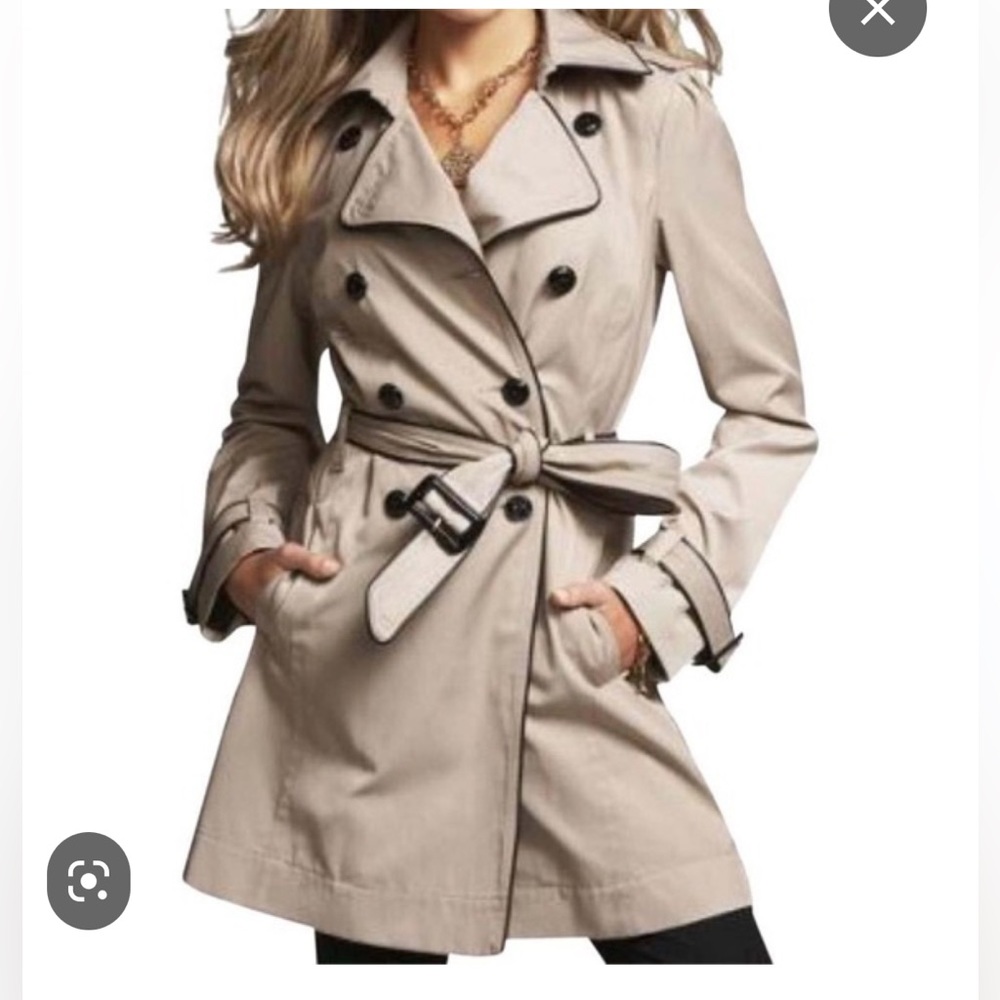 Button Front Trench Coat